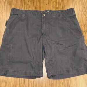 Carhartt Relaxed Fit Shorts Men's 42 Gray Ripstop Fabric Gorpcore Durability